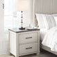 Darborn - Gray / Brown - Two Drawer Night Stand