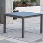 Eden Town - Gray - Square Dining Table W/Umb Opt