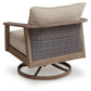 Harmony Headlands - Swivel Lounge With Cushion - Natural / Gray