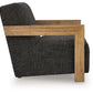 Dorney - Accent Chair - Charcoal / Brown - Fraser Furniture & Mattresses