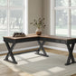 Wildenauer - Brown / Black - Home Office Desk And Return