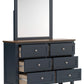 Landocken - Brown / Blue - Dresser and Mirror