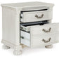 Montelaine - Three Drawer Night Stand - Antique White