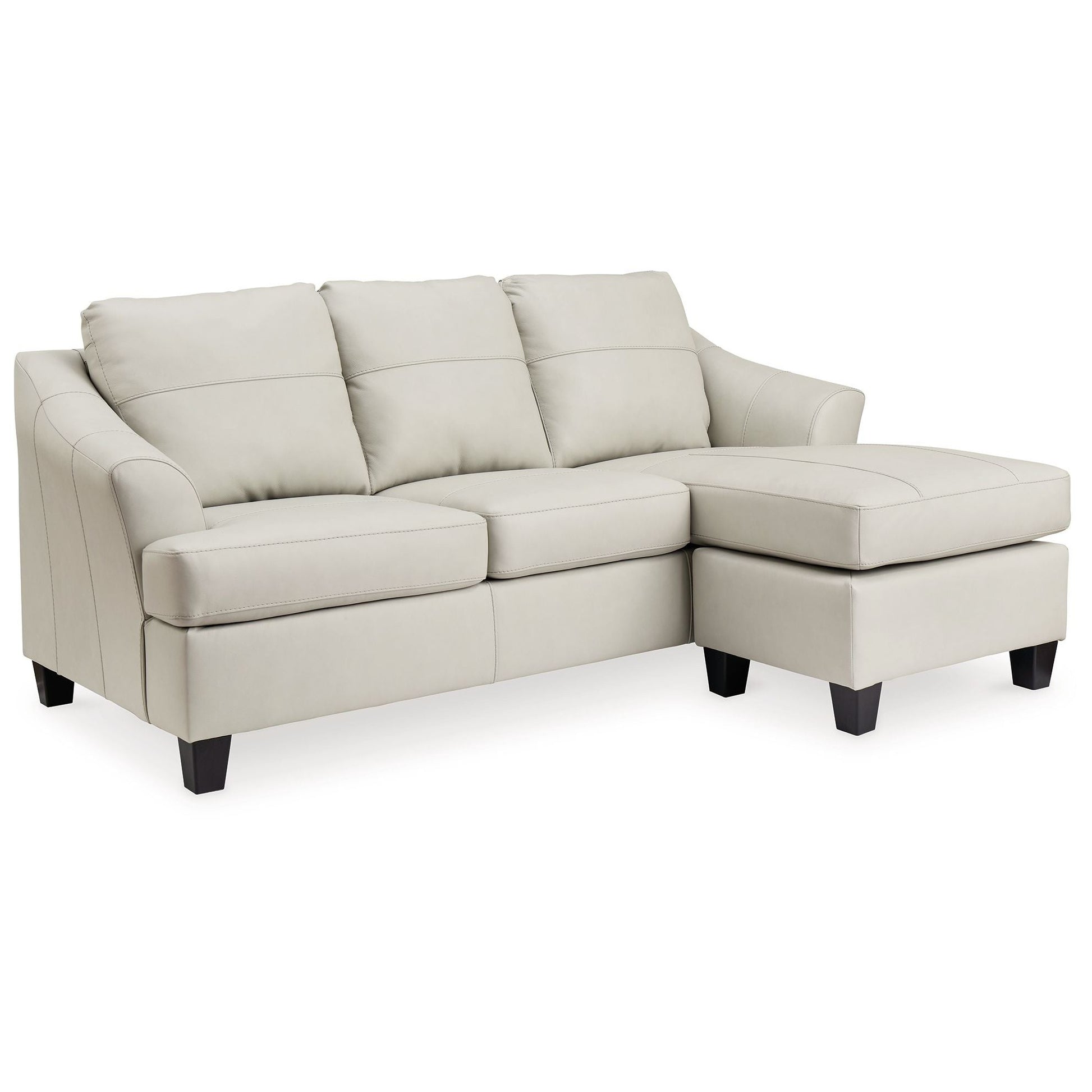 Genoa - Coconut - Sofa Chaise - Leather Match