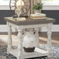 Havalance - Gray / White - Rectangular End Table