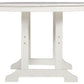 Crescent Luxe - White - Round Dining Table W/Umb Opt