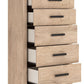 Sanginlane - Tan - Five Drawer Chest