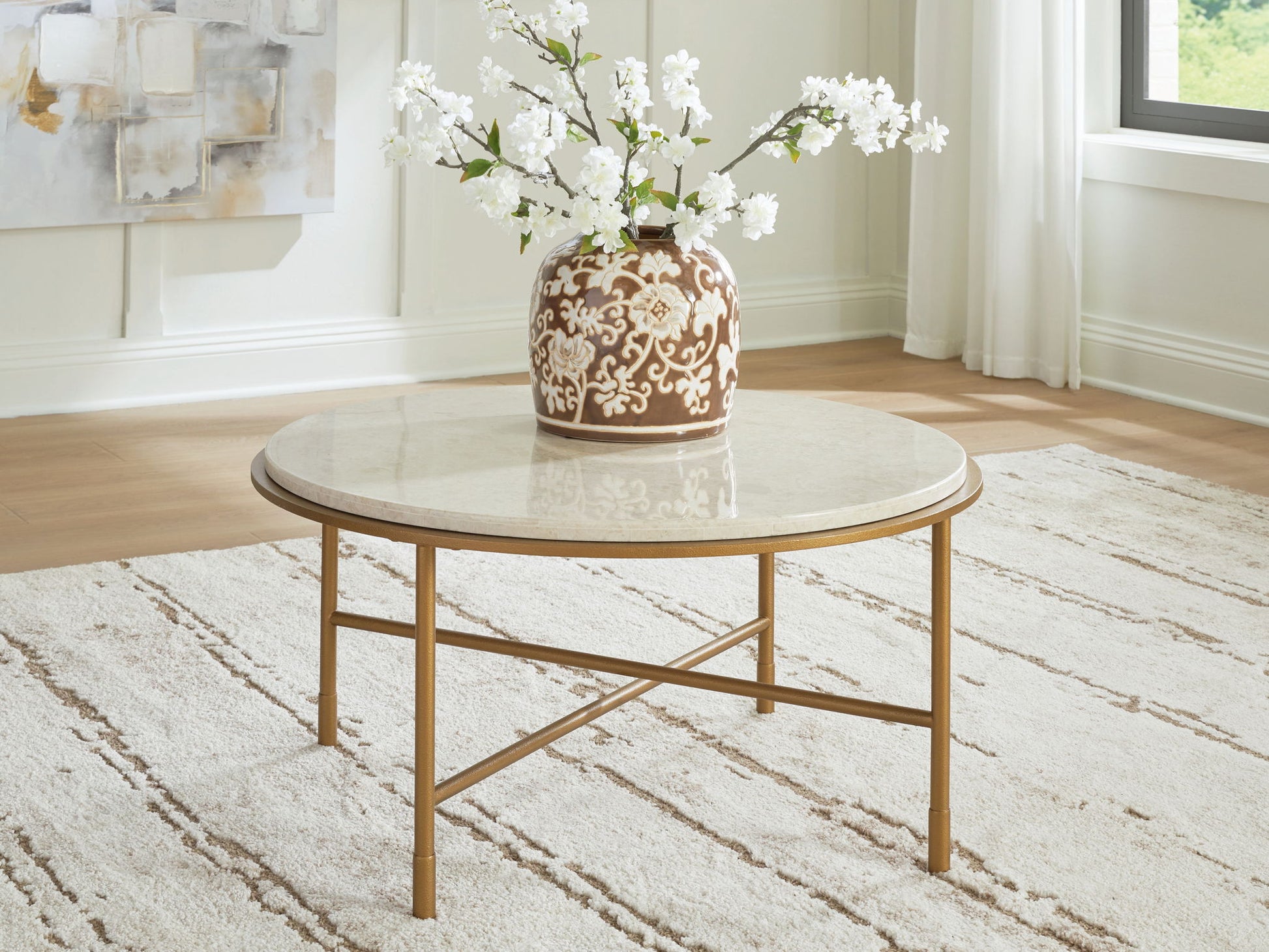 Alben - Round Table - Fraser Furniture & Mattresses