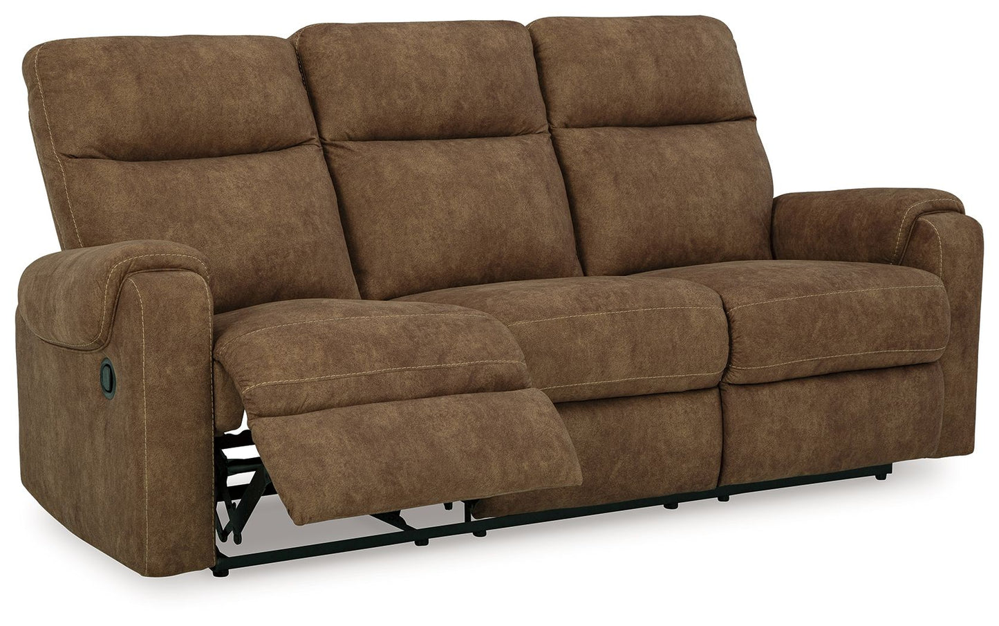 Edenwold - Brindle - Reclining Sofa - Faux Leather