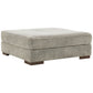 Bayless - Smoke - Oversized Accent Ottoman