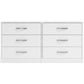 Flannia - White - Six Drawer Dresser - 29'' Height