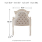Realyn - Twin UPH Panel Headboard - Chipped White