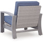 Half Moon Beach - Spring Lounge Chair - Blue / Gray
