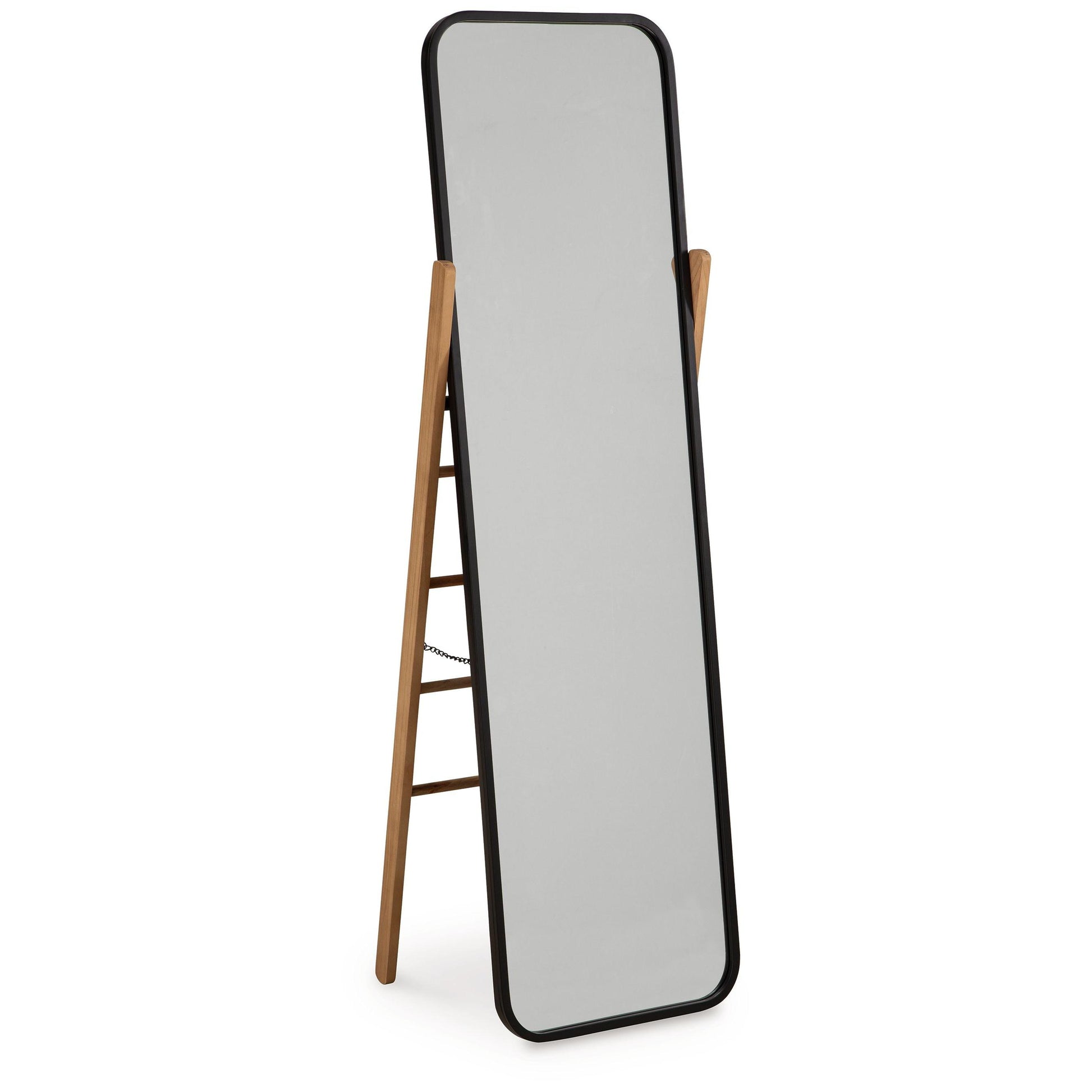 Bronick - Black / Brown - Floor Mirror