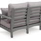 Cove Beach - Loveseat With Cushion - Gray