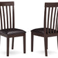 Hammis - Dining UPH Side Chair (Set of 2) - Dark Brown - Fraser Furniture & Mattresses