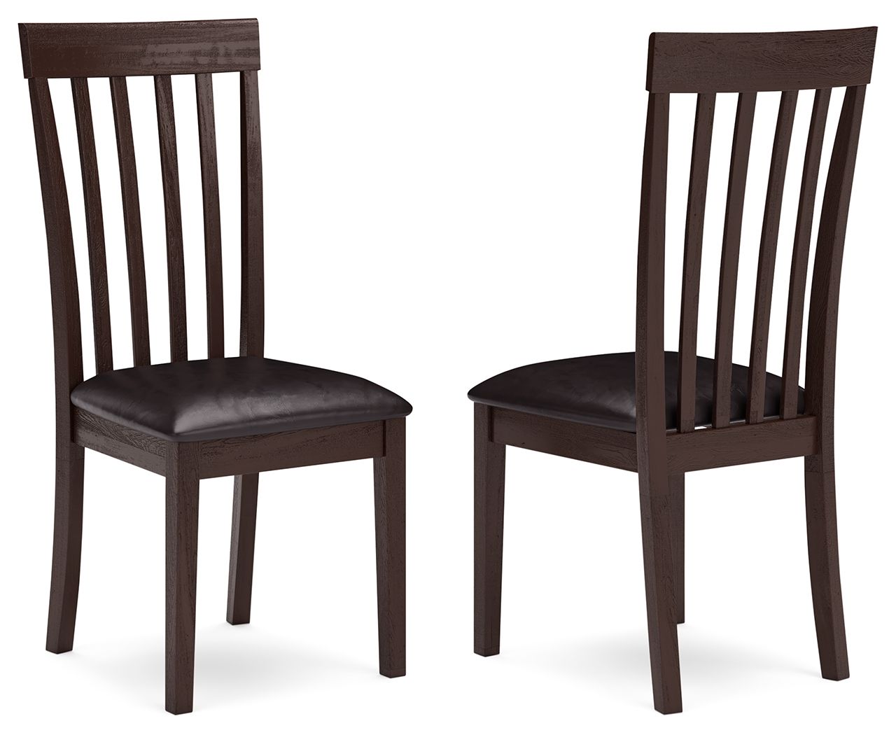 Hammis - Dining UPH Side Chair (Set of 2) - Dark Brown - Fraser Furniture & Mattresses