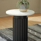 Wainstone - Black / White - Accent Table