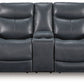 Bexhurst - Power Reclining Loveseat With Console / Adjustable Headrest