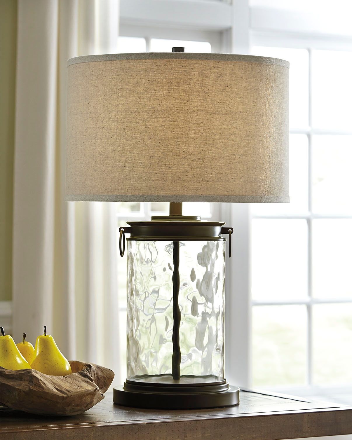 Tailynn - Clear / Bronze Finish - Glass Table Lamp