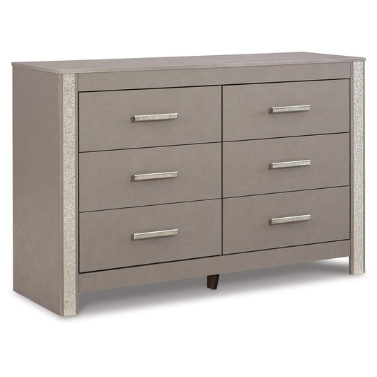 Surancha - Gray - Six Drawer Dresser