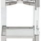 Chaseton - Clear / Silver Finish - Accent Table
