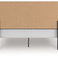 Zuraleus - Upholstered Panel Platform Bed With Roll Slats
