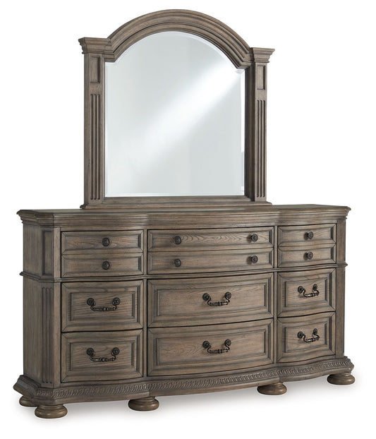 Ardenfield - Light Brown - Dresser And Mirror