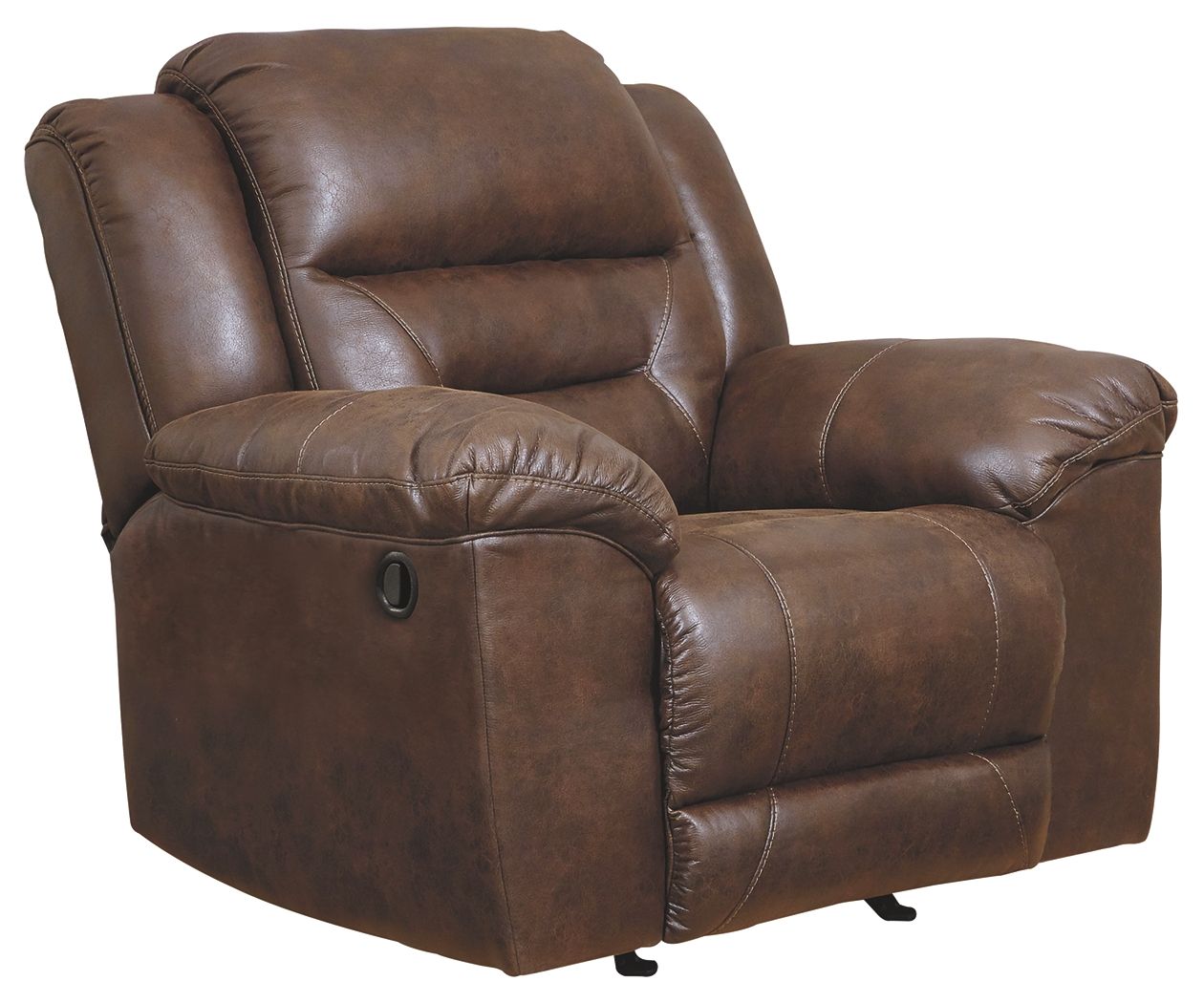 Stoneland - Chocolate - Rocker Recliner - Faux Leather