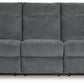 Barnsana - Power Reclining Sofa - Fabric - Gravel