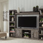 Wynnlow - 4-Piece Entertainment Center With LG TV Stand W/Fireplace Option - Gray