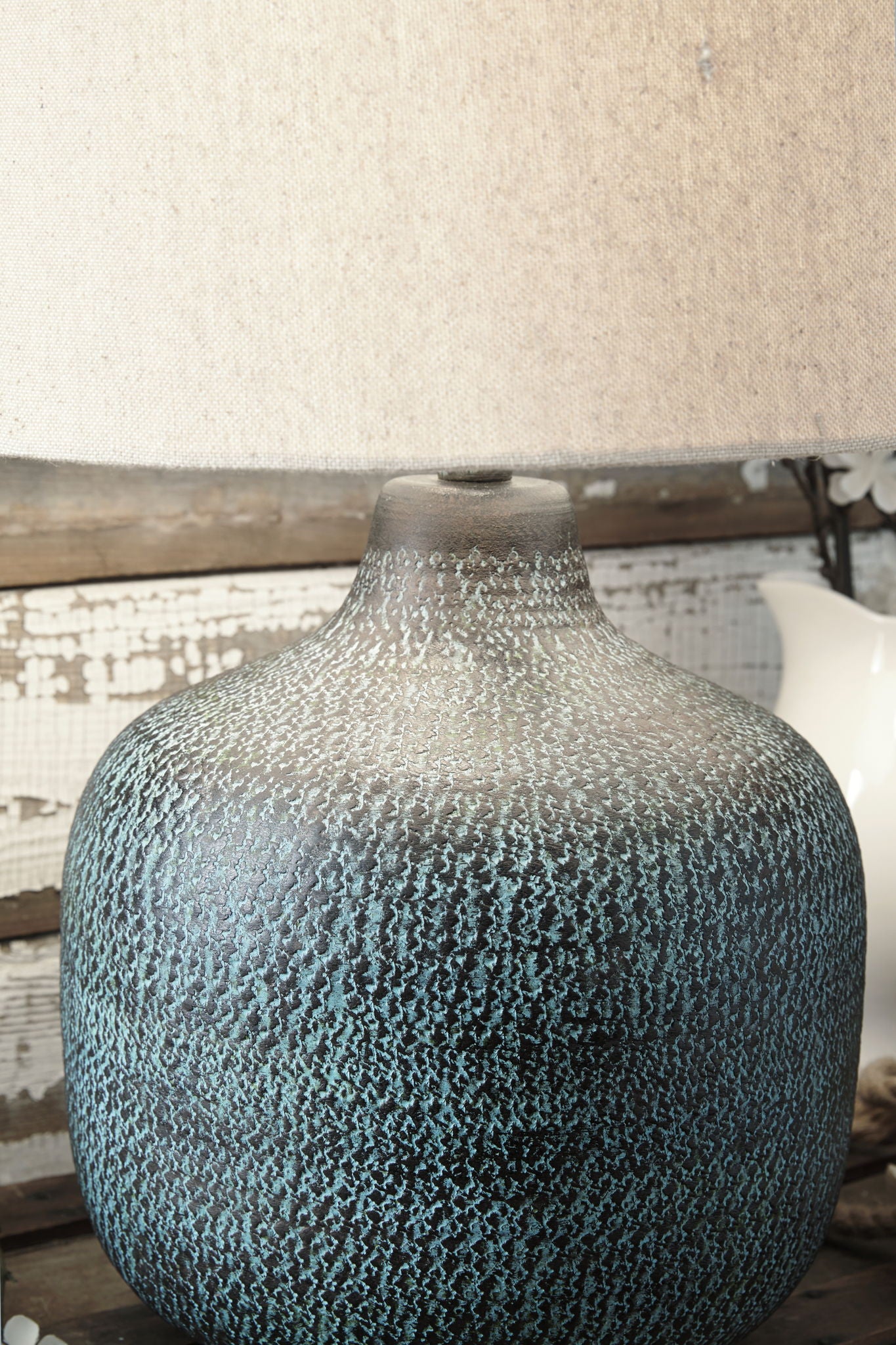 Malthace - Metal Table Lamp  - Patina - Fraser Furniture & Mattresses