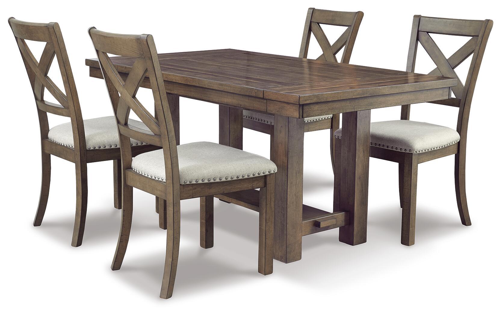 Moriville - Rectangular Dining Room Extension Table - Grayish Brown - Fraser Furniture & Mattresses