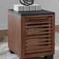 Kallari - Chair Side End Table - Warm Brown / Black