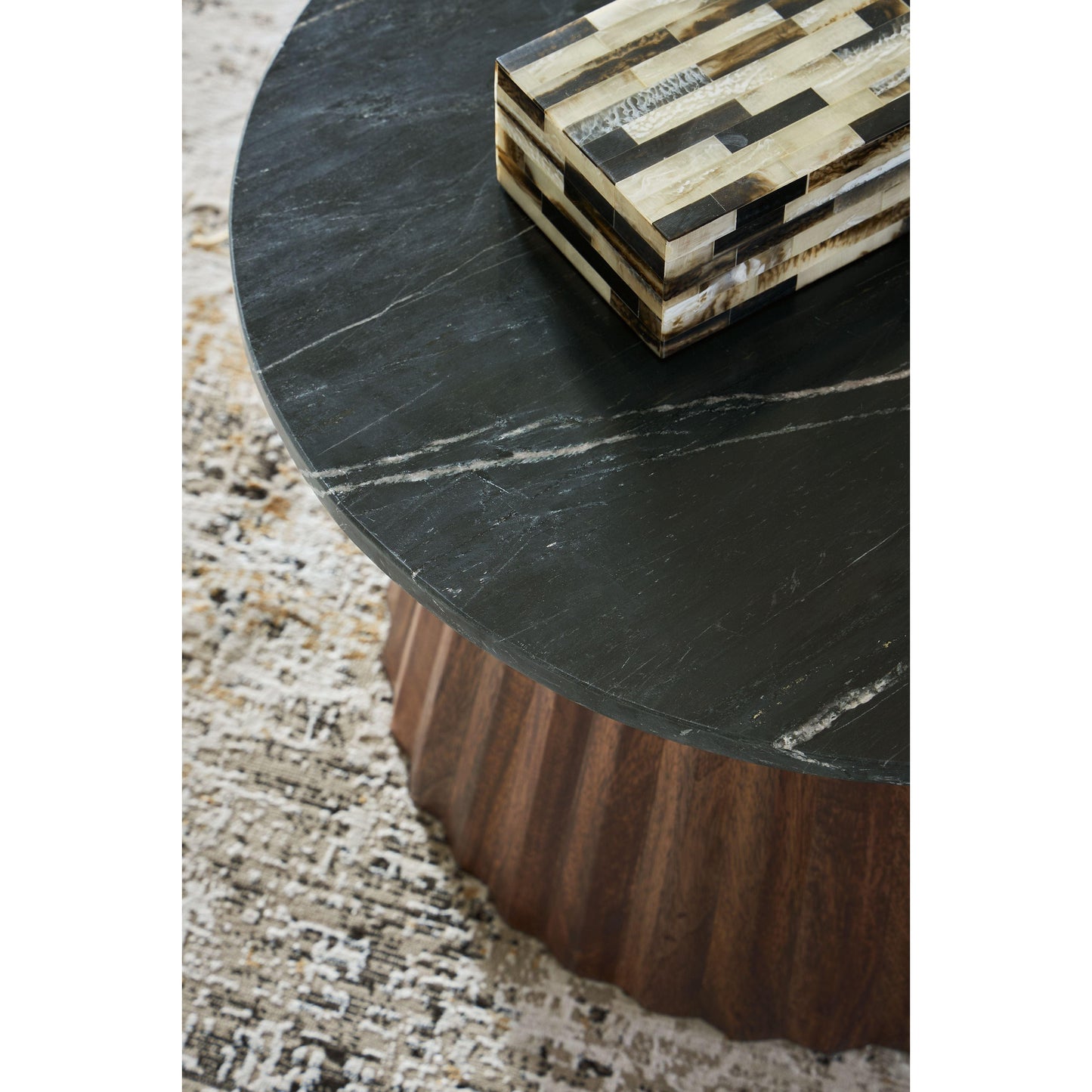 Ceilby - Black / Brown - Accent Cocktail Table