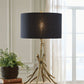 Josney - Antique Gold Finish - Metal Table Lamp