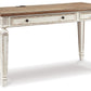 Realyn - Home Office Desk - Light Brown - Fraser Furniture & Mattresses