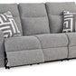Biscoe - Power Reclining Sofa With Adj Headrest - Pewter