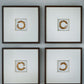 Dallbourne - White / Gold Finish - Wall Art Set (Set of 4)