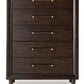 Dantenton - Five Drawer Chest - Merlot