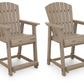 Seacliff Beach - Barstool (Set of 2) - Medium Brown