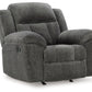 Frohn - Graphite - Rocker Recliner - Fabric