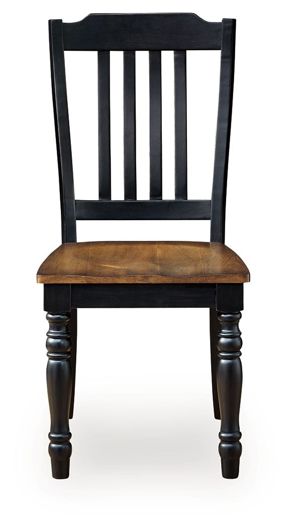 Clorazi - Dining Room Side Chair (Set of 2) - Black / Brown - Fraser Furniture & Mattresses