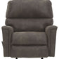 Navi - Smoke - Rocker Recliner - Faux Leather