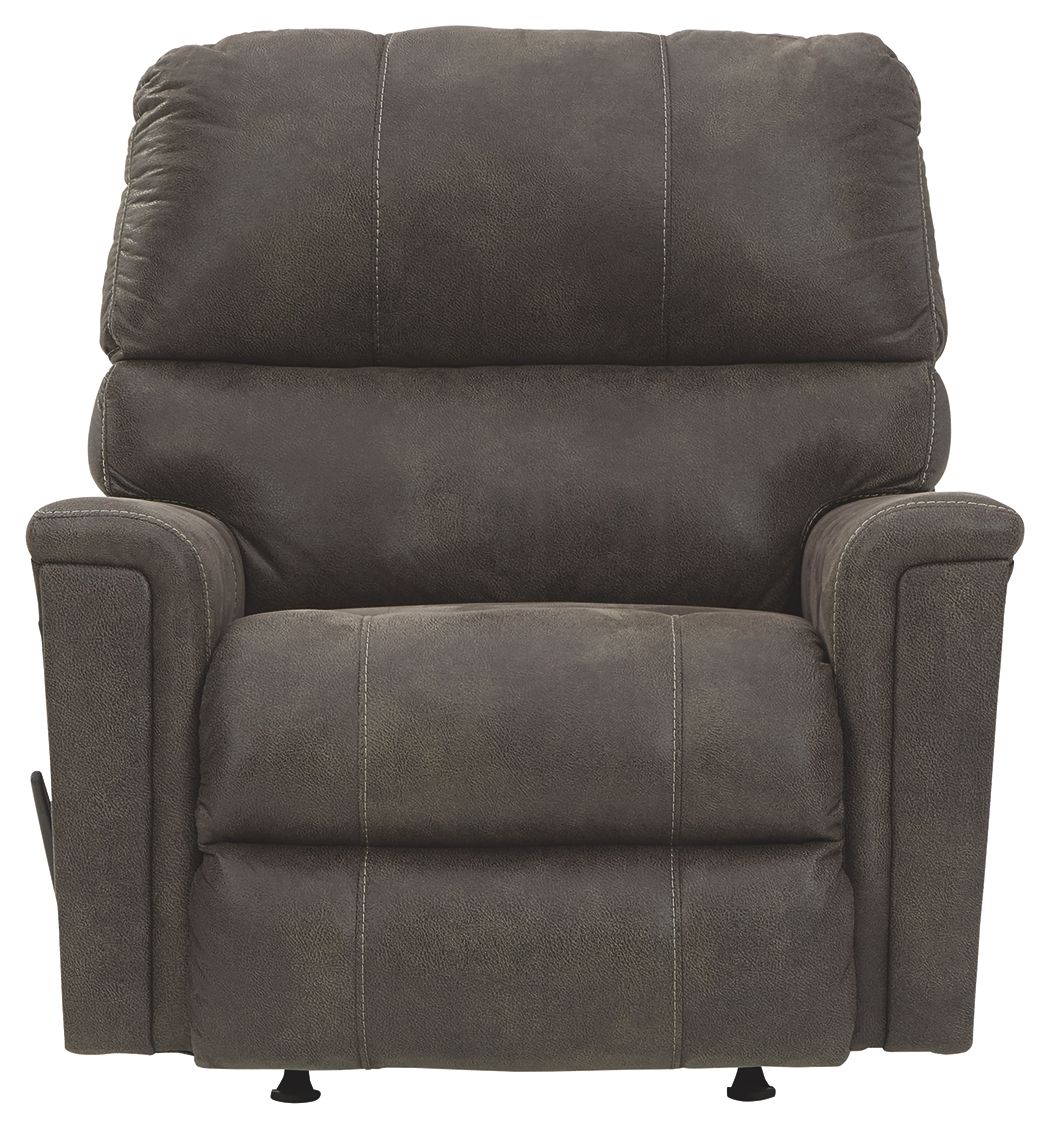 Navi - Smoke - Rocker Recliner - Faux Leather