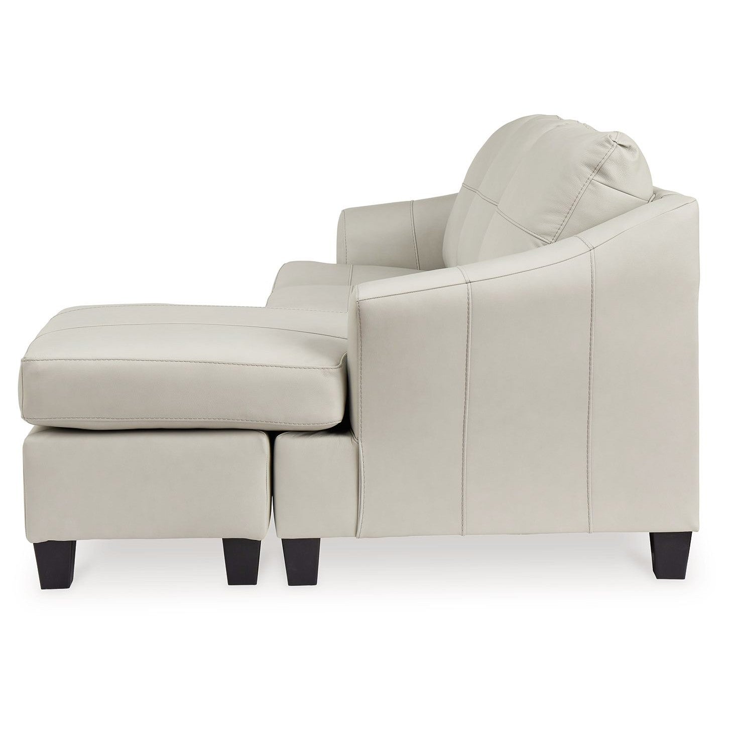 Genoa - Coconut - Sofa Chaise - Leather Match
