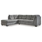 MARLETON 2 PIECE SECTIONAL - GRAY