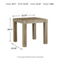 Silo Point - Square End Table - Brown