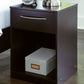 Finch - Black - One Drawer Night Stand