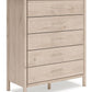 Cadmori - Five Drawer Wide Chest - Two-Tone